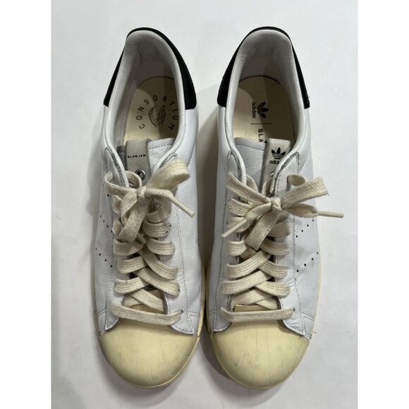 Adidas x Slam Jam x Superstar 80s Sneakers in White - Picture 3 of 9